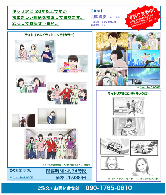 プロフィール作品　古沢輝彦